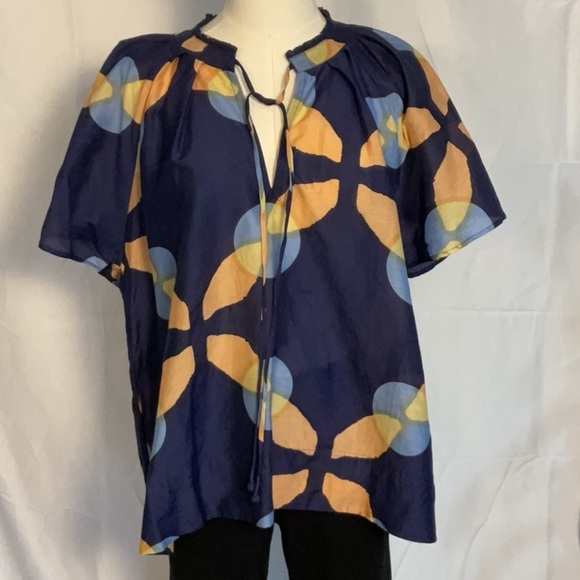 NWT Apiece Apart Shibori Geo Floral Vera Petal top size M - Picture 1 of 7